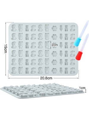 Mediterian Epoksi Sugarcraft Şekerleme Jelibon Mini Hayvanlar Silikon Kalıbı - GT1585
