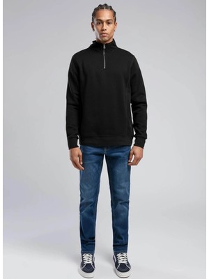 Lee Cooper Ceaser Erkek Dik Yaka Sweatshirt Siyah