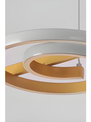 Mediterian Melodi Model Gold Renk Metal Modern LED Sarkıt Avize