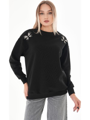 Pulli Collection Taş Fiyonk Detaylı Sweatshirt