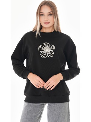 Pulli Collection Noie Siyah Oversize Sweatshirt