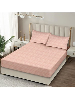 Monolisse Always Pembe Pamuklu Lastikli Çarşaf Seti Çift Kişilik 160X200+35CM 50X70CM 2x Yastık Kılıfı