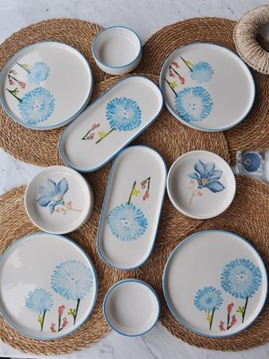 M'art Home Her Mevsim Yaz 10 Parça Kahvaltı Seti- 4 Kişilik