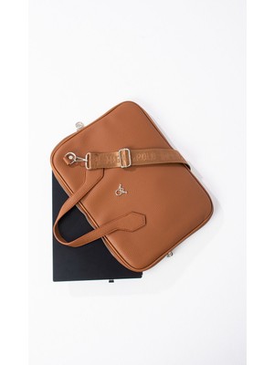 Celonia Impolo Joyce Siyahgofraj  Baskı Unisex Netbok ve Evrak Çantsı 28X37 Ebatında