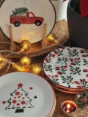 M'art Home Yeniyıl 2025 All In Love 6lı Pasta Set-19 Cm.