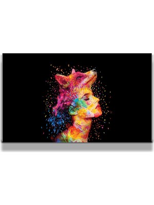 Marsilyan Sanatsal Yapayzeka, Creative Art, 3D Dekoratif Baskı Yatay Cam Tablo 139