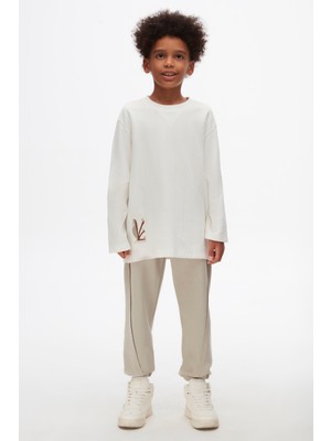 Nk Kids 67307 Erkek Çocuk Gri Detay Pantolon