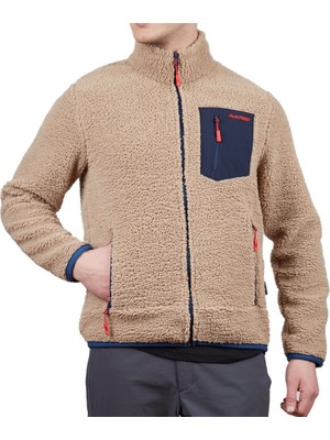 Alpinist Plus Teddy Erkek Bej Polar Ceket (AL600506-VZN)