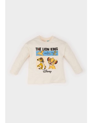 DeFacto Erkek Bebek Disney Lion King Bisiklet Yaka Uzun Kollu Tişört D6297A524WN