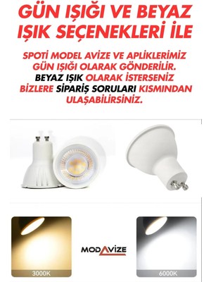 Spoti Modern Salon - Mutfak - Cafe Tasarım Eskitme Renk Spot Ledli Sıralı 3 Lü Avize (Gün Işığı)