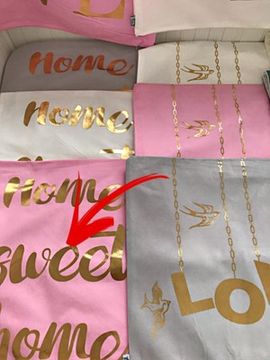 Pekibu Yaldızlı Kılıf Home Sweet Home Pembe