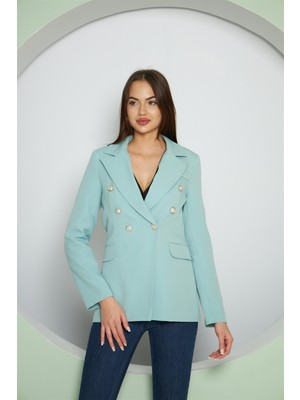 Lovelf Balmain Ceket Mint Yeşili