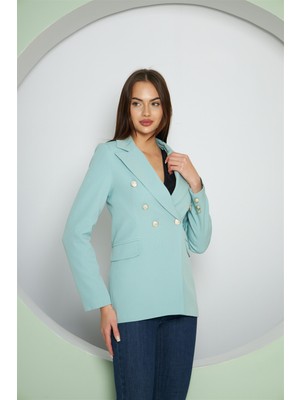 Lovelf Balmain Ceket Mint Yeşili