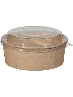 Karton Salata Kraft 1100CC Kap+Kapak 300 Adet 300 Adet