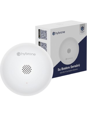 Hybrone Akıllı Wi-Fi Su Baskın Sensörü, Yüksek Sesli Anında Uyarı, Uygulama ile Anında Bildirim