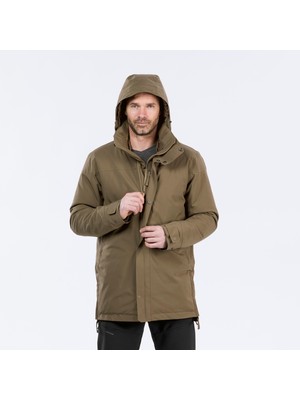 Decathlon Erkek Su Geçirmez Outdoor Parka/kışlık Mont - Kahverengi - SH500 -10 °c