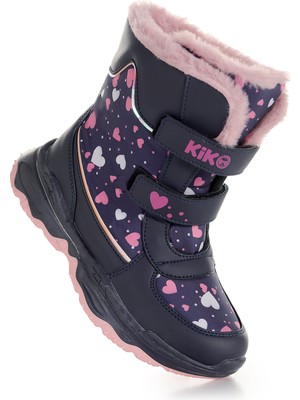 Kiko Kids Kartanesi Cırtlı Kız Çocuk Kar Bot Soğuk Suya Dayanıklı