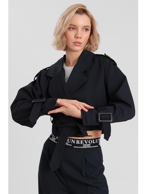 Reglan Kısa Ceket - Lacivert1
