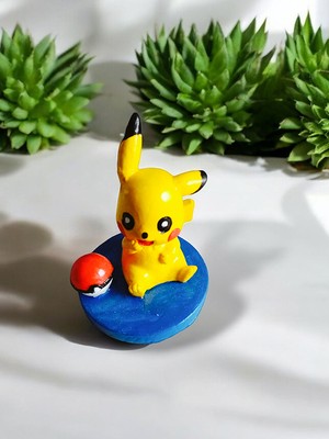 Uğur Böceği Ticaret 3 Adet Pikachu Biblo Mini Figür