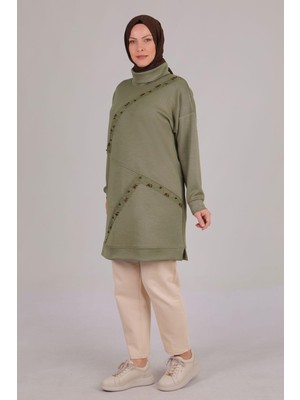 ottomanwear.com Büyük Beden Tunik Haki OTW20110