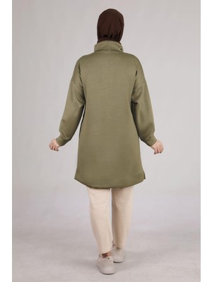 ottomanwear.com Büyük Beden Tunik Haki OTW20110