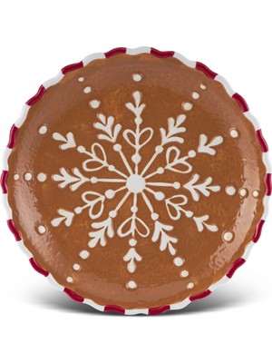 Karaca New Year Yılbaşı Gingerbread Pasta Tabağı 20 cm