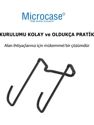 Microcase Paslanmaz Çelik Metal Banyo Duşakabin Mutfak Vb Alanlar İçin Askılık L Model - AL4839 2 Adet