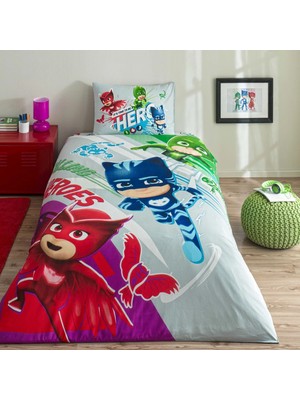 Taç Yeni Sezon Lisanslı Pj Masks Super Team Nevresim Takımı