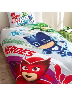 Taç Yeni Sezon Lisanslı Pj Masks Super Team Nevresim Takımı