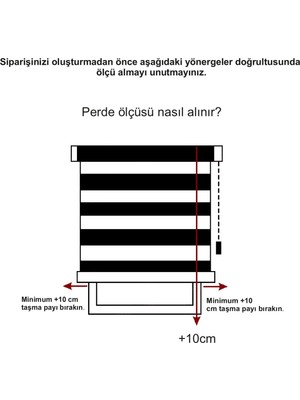 Givayo Stor Modern Ekru Pliseli Etek Dilimsiz Zebra Stor Perde