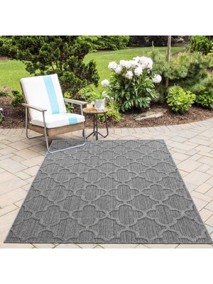 Teras Balkon Mutfak Dış Mekan Gri Makine Halısı