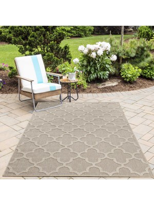 Teras Balkon Mutfak Dış Mekan Bej Rengi Makine Halısı