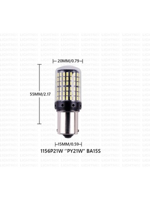 Hyundai Bayon Uyumlu Premium Geri Vites LED Ampul P21W 1 Adet