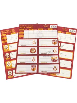 GS 3 Sayfa  Toplam 24 Adet Defter Kitap Isim Etiketi Isimlik
