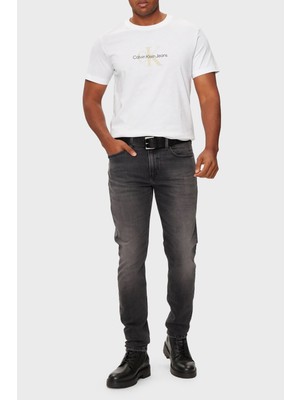 Calvin Klein Streç Pamuklu Skinny Fit Normal Bel Dar Paça Jeans J30J3263601BY Erkek Kot Pantolon J30J326360 1by