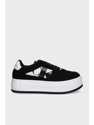 Calvin Klein Logolu Süet Platform Taban Sneaker Ayakkabı YW0YW016040GM Bayan Ayakkabı YW0YW01604 0gm