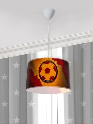 Mediterian Çocuk Odası Renkli Taraftar Temalı Avize, Eğlenceli ve Şık Aydınlatma