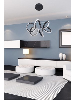 Mediterian Modern Siyah Ledli Avize ile şık ve zarif aydınlatma çözümü