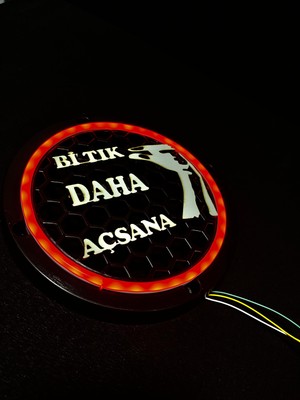 Bi Tık Daha Açsana Yazı Midrange Kapağı Yazısı 1 Takım (2 Adet)