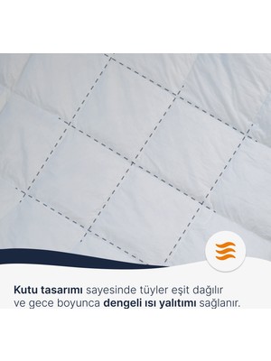 Lyssa Home Silver 60 Kaz Tüyü Yorgan 155 cm x 215 cm