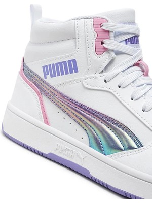 Puma 39872501-PUMA REBOUNDV6MIDBOUNCYSKY Kadın Spor Ayakkabı Beyaz