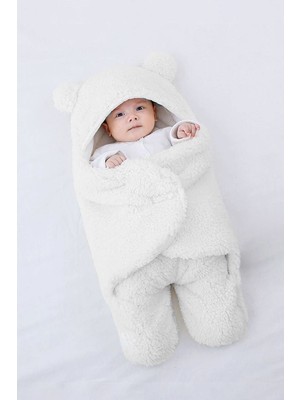 Mediterian Bebek uyku tulumu ve battaniye seti, peluş ve rahat, sıcak tutar, 0-6 ay için uygun