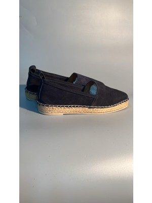 Noble Shoes Hakiki Deri Süet Bayan Espadril Babet