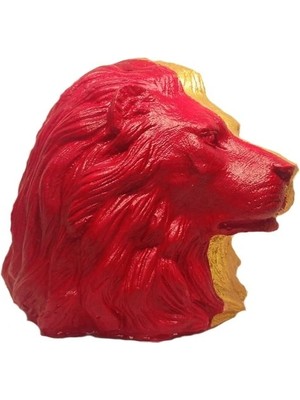 Gold Red Aslan Heykeli