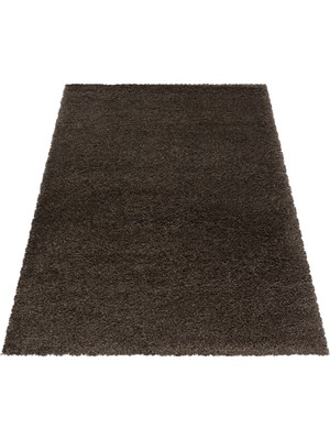 My Deco Carpet Süpersoft Peluş Shaggy Halı Düz Renkli Kahverengi Çocuk Odası Oturma Odası Salon Mutfak Halısı