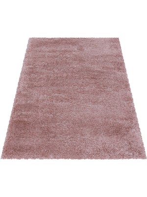 My Deco Carpet Süpersoft Peluş Shaggy Halı Düz Renkli Rose Gül Kurusu Çocuk Odası Oturma Odası Salon Mutfak Halısı