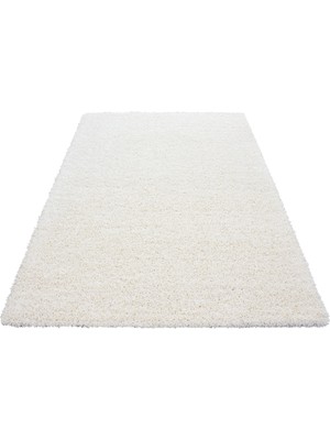 My Deco Carpet Soft Shaggy Halı Yüksek Tüylü Düz Krem Rengi Çocuk Odası Oturma Odası Salon Mutfak Halısı