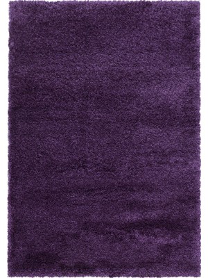 My Deco Carpet Süpersoft Peluş Shaggy Halı Düz Renkli Lila Çocuk Odası Oturma Odası Salon Mutfak Halısı