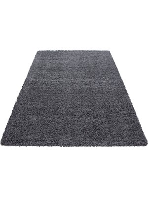 My Deco Carpet Soft Shaggy Halı Yüksek Tüylü Düz Gri Rengi Çocuk Odası Oturma Odası Salon Mutfak Halısı