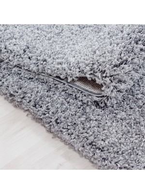 My Deco Carpet Soft Shaggy Halı Yüksek Tüylü Düz Açık Gri Rengi Çocuk Odası Oturma Odası Salon Mutfak Halı